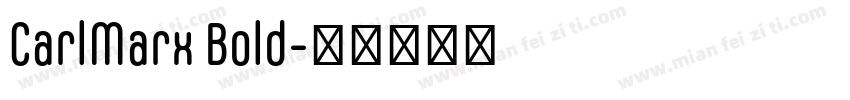 CarlMarx Bold字体转换